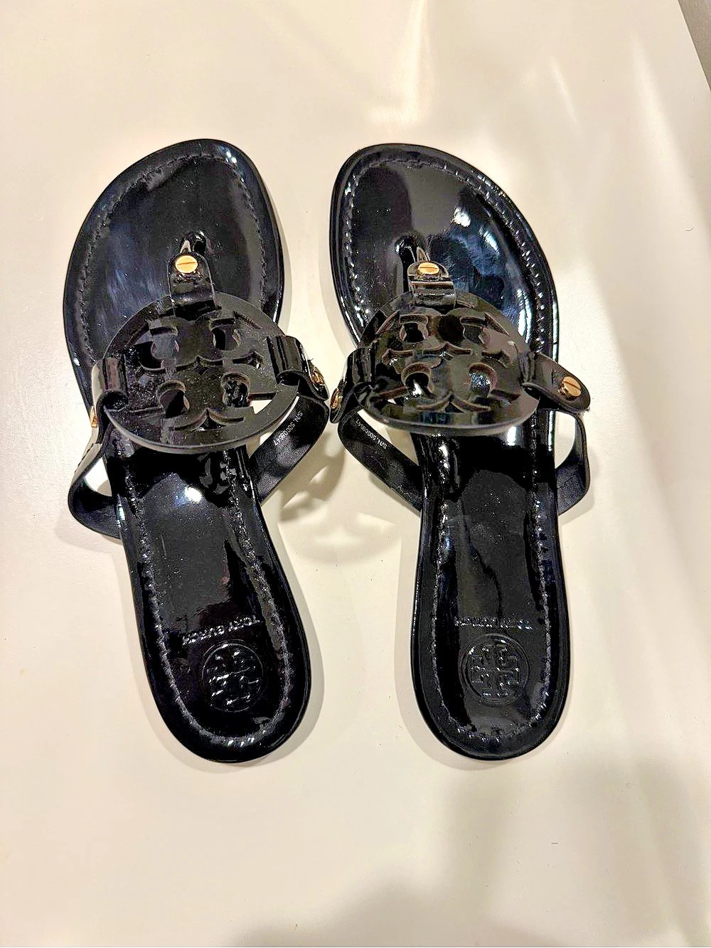 Tory Burch Miller Patent Sandal Black Sandals